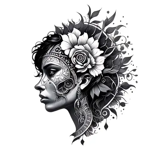 meningioma warrior tattoo design idea