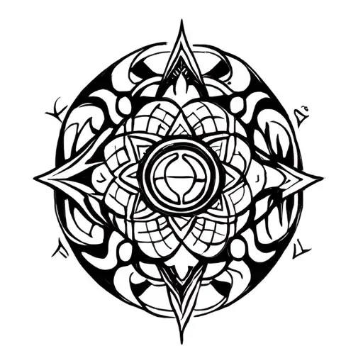 Sudarshan Chakra Hindu Mythology tattoo design idea