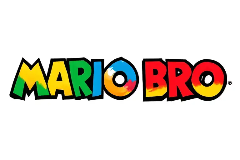 Super Mario Bros tattoo design idea