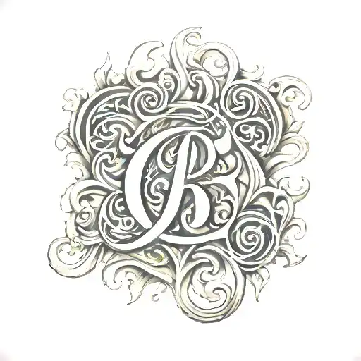 gothic letters VOCR tattoo design idea