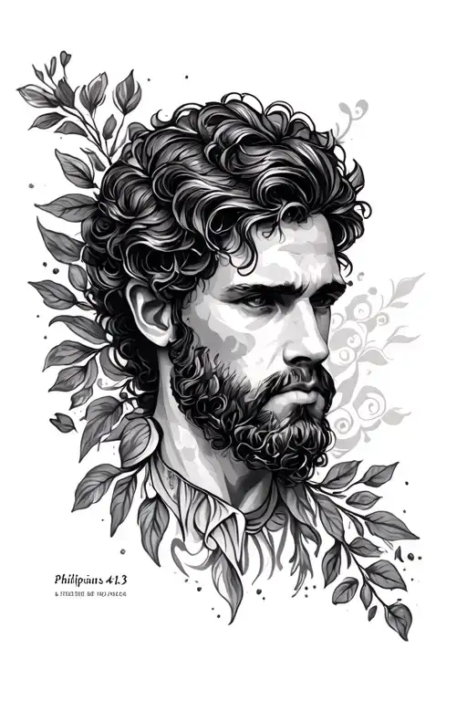 I want a forearm tattoo that includes Philippians 4:13 tattoo design idea