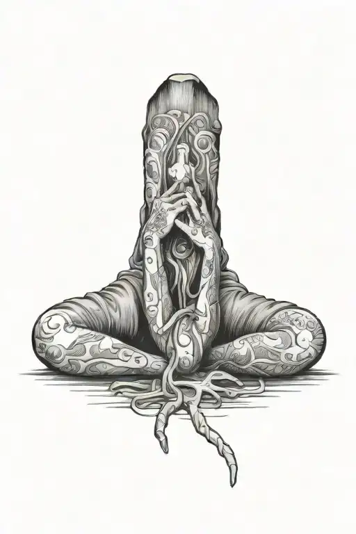 Depression suicide tattoo design idea