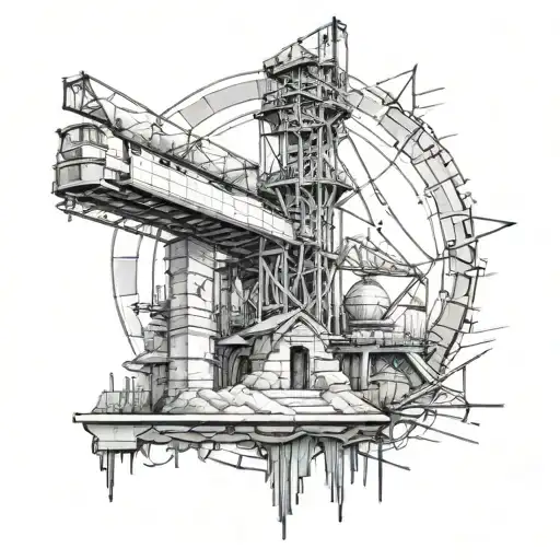 civil engineering tattoo design idea