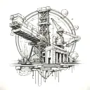 civil engineering tattoo design idea