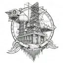 civil engineering tattoo design idea