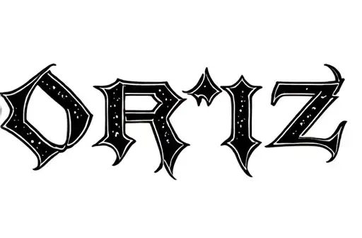 "Ortiz" tattoo design idea