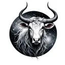 Taurus constellation tattoo design idea