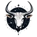 Taurus constellation tattoo design idea