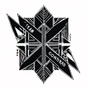 'team conrad' text tattoo design idea