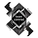 'team conrad' text tattoo design idea