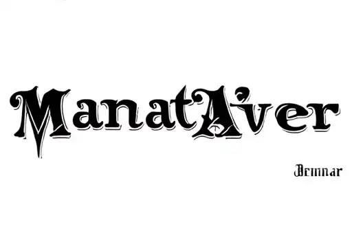 "Mannat❤️Aveer" tattoo design idea