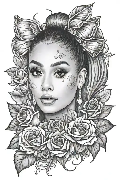 ariana grande tattoo design idea