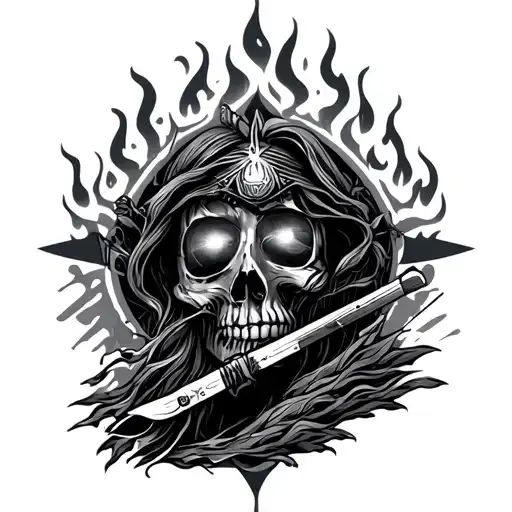 Burning Man tattoo design idea