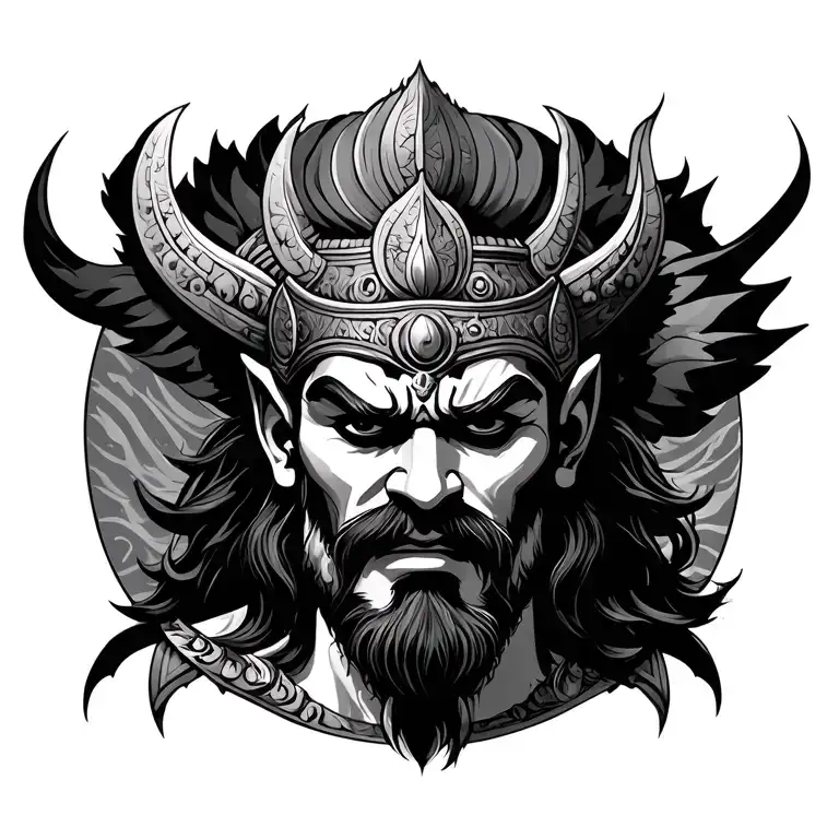 Ravana tattoo design idea
