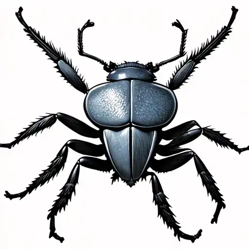 Egyptian beetle tattoo design idea