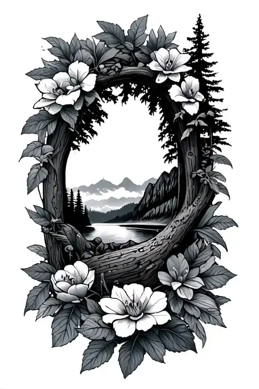 outdoors tattoo design idea