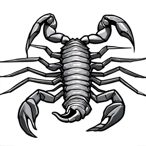 Egyptian Scorpion tattoo design idea