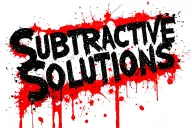 "Subtractive Solutions" "Subtractive Solutions" Words 'Subtractive Solutions' mixed with multiple colors of mechanical things. tattoo design idea