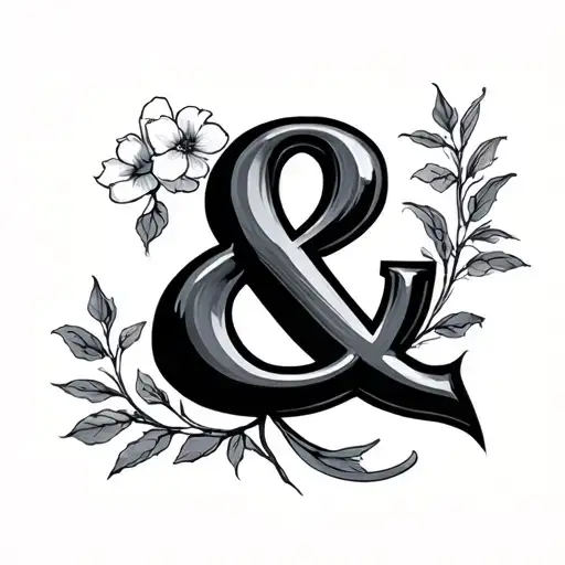 Ampersand tattoo design idea