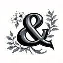 Ampersand tattoo design idea