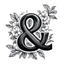Ampersand tattoo design idea