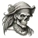 skull gypsy guy tattoo design idea
