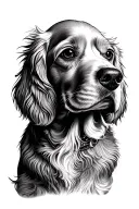 golden cocker spaniel sleeve tattoo tattoo design idea