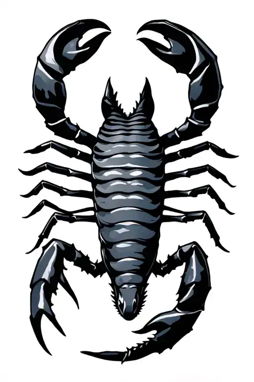 scorpio zodiac sign tattoo design idea