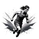 Runner tattoo design idea