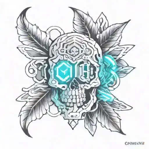 skull melissa tattoo design idea