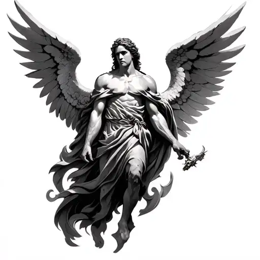 Raphael Archangel tattoo design idea