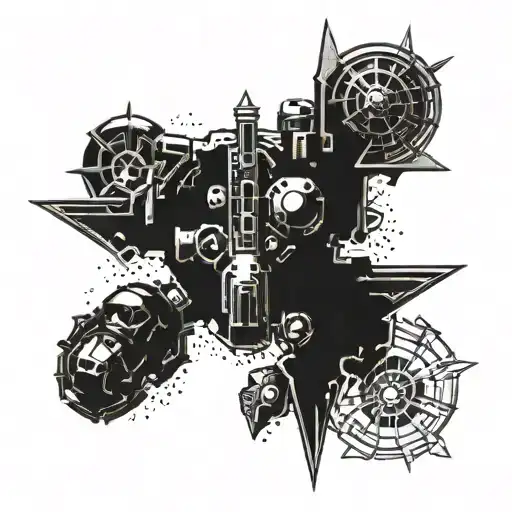 Warhammer 40k universe tattoo design idea