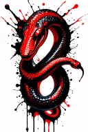 Skwles with snakes tattoo design idea