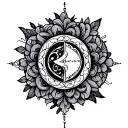 amour impossible patterns incorporated tattoo design idea