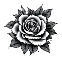 amour impossible patterns incorporated tattoo design idea