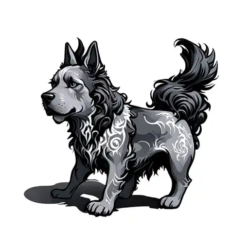 Cerberus tattoo design idea