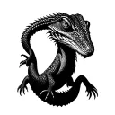 bearded dragon tattoo design idea
