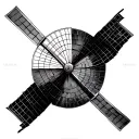 windmill tattoo design idea