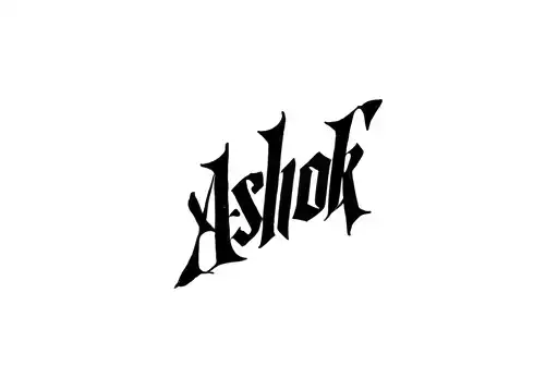 "Ashok " tattoo design idea