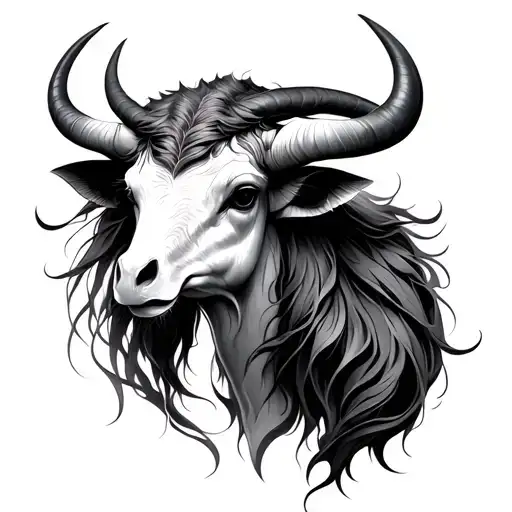 Taurus Sagittarius Aquarius zodiac sign tattoo design idea