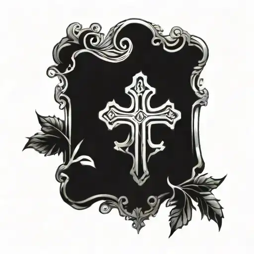 grave tombstone tattoo design idea