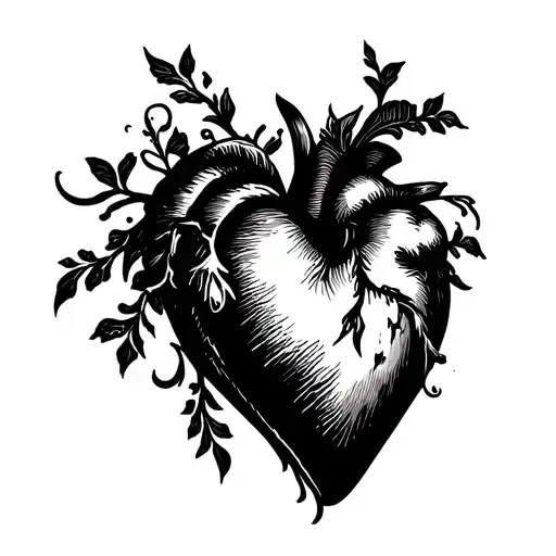 a fine line heart, simple yet clean and elegant. a full heart, a little bit round not a traditional one  tattoo design idea