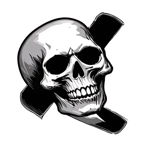 Hacker Skull tattoo design idea