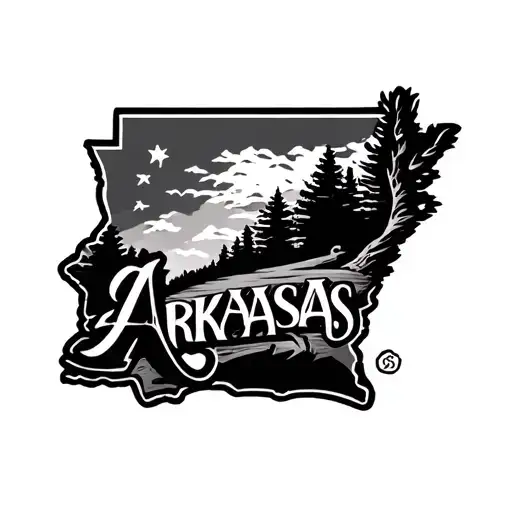 Arkansas themed tattoo design idea