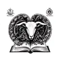 7 seals book of revelation lamb scroll apocalypse tattoo design idea