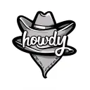 "howdy" in cursive tattoo design idea