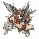 loveletter timeless tatoo tattoo design idea