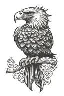 albanian eagle tattoo design idea