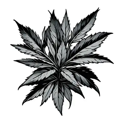 Sage Plant tattoo design idea