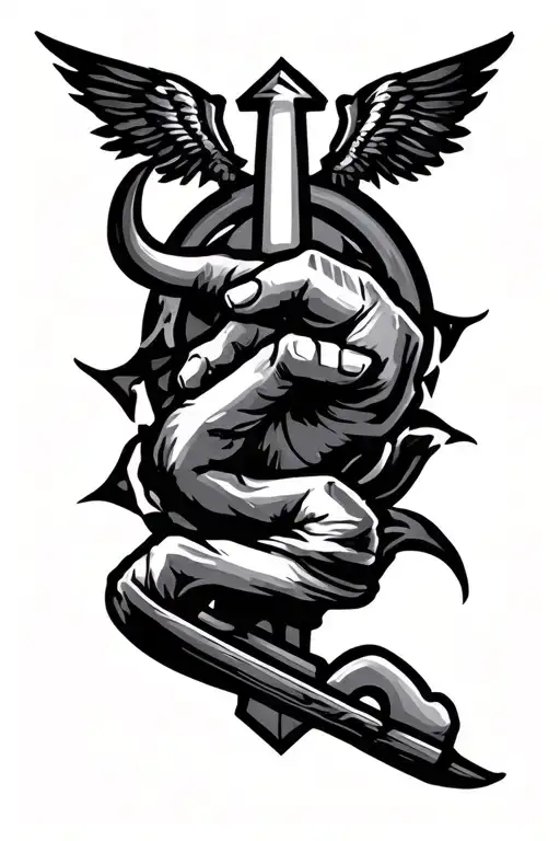 symbol of hardwork patience discipline tattoo design idea